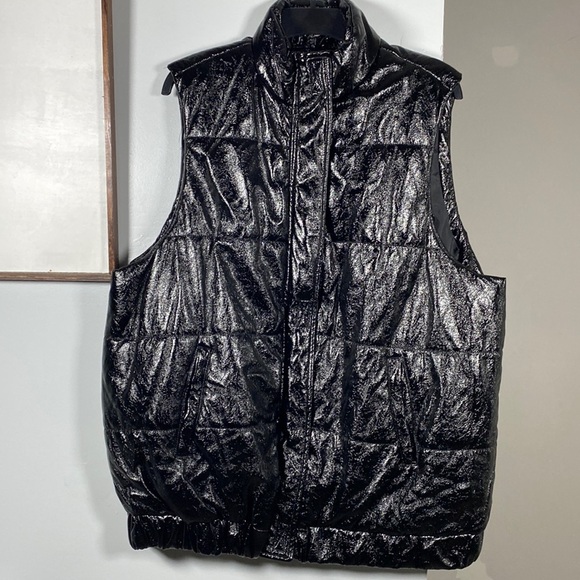 Fashion Nova Black Puffer Vest 1X - Picture 1 of 9